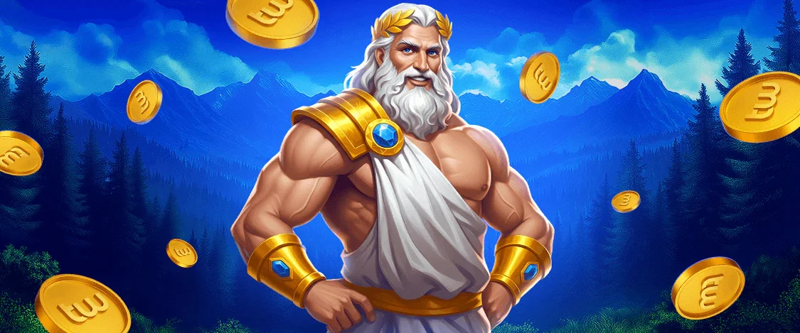 Zeus ovanför stormmolnen